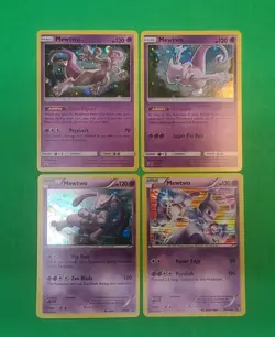 Pokemon Alternate Art Mewtwo Holographic Cards Lot Of 4 N Mint Condition Nice! - Image 2