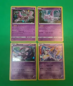 Pokemon Alternate Art Mewtwo Holographic Cards Lot Of 4 N Mint Condition Nice! - Image 3