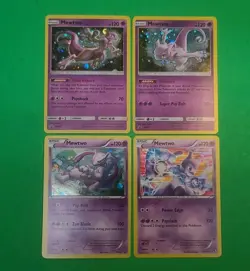 Pokemon Alternate Art Mewtwo Holographic Cards Lot Of 4 N Mint Condition Nice! - Image 4