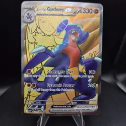 Pokemon TCG Cynthia's Garchomp EX 204 SVP Scarlet & Violet Promo Card - Image 1