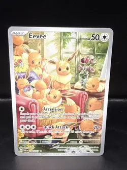 Pokemon TCG Eevee 188/167 Sv06 Twilight Masquerade Holo Illustration Rare Card - Image 1