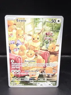 Pokemon TCG Eevee 188/167 Sv06 Twilight Masquerade Holo Illustration Rare Card - Image 2