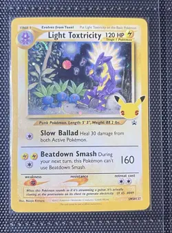 AMAZING RAINBOW SWIRL Light Toxtricity SWSH137 Sword & Shield Promo Cards Holo - Image 1