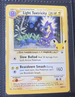 AMAZING RAINBOW SWIRL Light Toxtricity SWSH137 Sword & Shield Promo Cards Holo - Image 4