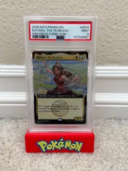 KATARA THE FEARLESS MAGIC THE GATHERING x AVATAR SDCC 2025 PROMO CARD PSA 9 MINT - Image 1