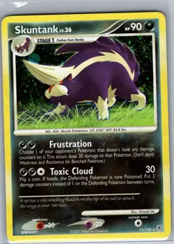 Skuntank 15/130 Holo Diamond and Pearl - Pokemon Card - NM - Image 1