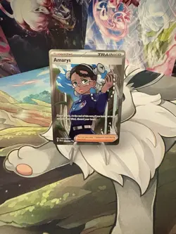 Amarys Full Art Holo Ultra Rare Prismatic Evolutions Pokemon TCG Card 132/131 - Image 1