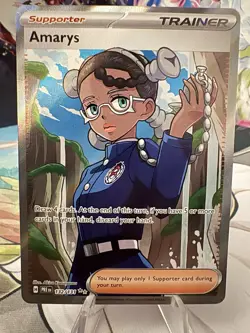 Amarys Full Art Holo Ultra Rare Prismatic Evolutions Pokemon TCG Card 132/131 - Image 2