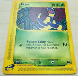 Ekans 108/165 - Expedition E-Reader Series WOTC Pokemon TCG Common Card NM-MT - Image 2