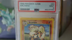 Base Set WOTC 1999 Pokemon #23 Arcanine PSA 9 MINT! Game Card - Image 2