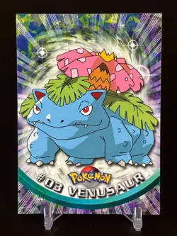 Topps Pokemon Card #03 Venusaur Blue Logo NM - Image 1
