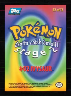 Pokemon Card - Ivysaur #02 E2 - Pokemon the First Movie - Topps - Image 2