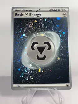 Pokemon Basic Energy 3 card set Lightning 004 Fighting 006 Metal 008 Holo Swirls - Image 1