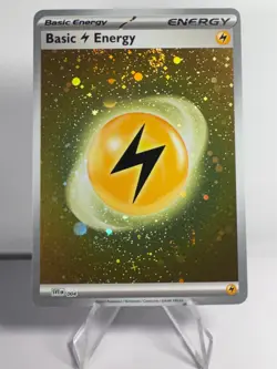 Pokemon Basic Energy 3 card set Lightning 004 Fighting 006 Metal 008 Holo Swirls - Image 3