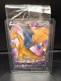 Pokemon Card Charizard V SWSH050 Black Star Promo Champions Path Sealed A - Image 2