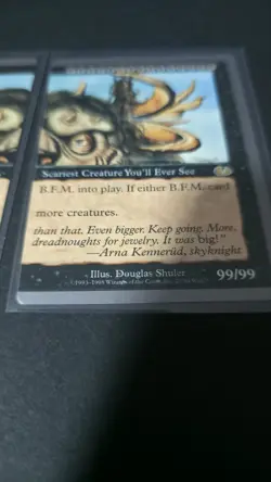 B.F.M. (BIG FURRY MONSTER) UNGLUED MTG NM Two Cards Magic Gathering - Image 2