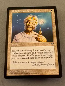 Enlightened Tutor Mirage MTG-Never Played Near Mint-Vintage Magic the Gathering - Image 3