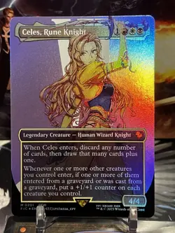 MTG | Celes, Rune Knight (Borderless) ✨FOIL✨ [FINAL FANTASY] - Image 1