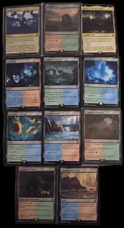 Lot Of 11 Rare Lands mtg NM Dr Who Magic The Gathering See Pics And Description - Image 1