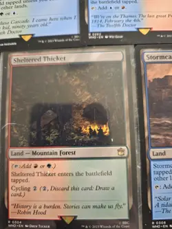 Lot Of 11 Rare Lands mtg NM Dr Who Magic The Gathering See Pics And Description - Image 2