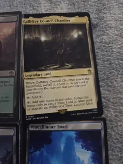 Lot Of 11 Rare Lands mtg NM Dr Who Magic The Gathering See Pics And Description - Image 5