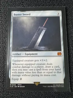 Magic the Gathering Buster Sword 0255 Final Fantasy NM - Image 1