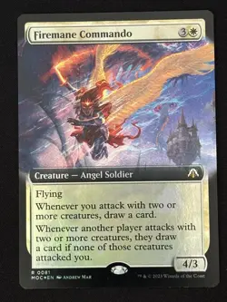 1x MTG Firemane Commando (Extended Art, Foil) - (MOC) #81 - Magic the Gathering - Image 1