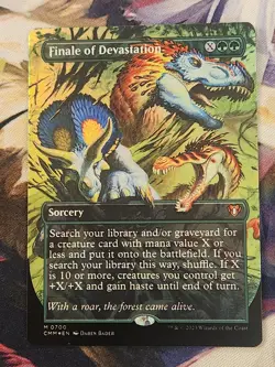 MTG Finale Of Devastation - Borderless FOIL - Commander Masters NM - Image 1