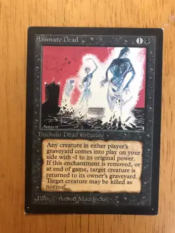 Animate Dead 1993 Collector's Edition Enchantment Magic: the Gathering (CE) - Image 1