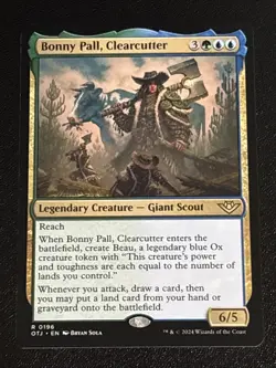 MTG Outlaws of Thunder Junction Bonny Pall, Clearcutter 0196 NM Rare - Image 1