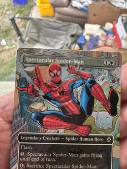 Spectacular Spider-Man (Borderless) Marvel's Spider-Man Foil SPM 0014 MTG Magic - Image 3