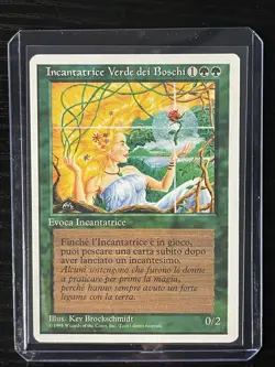 Magic MTG Italian Revised Verduran Enchantress Artist Proof Near Mint -50 Exist! - Image 3