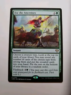 FOR THE ANCESTORS 740 Commander Masters MTG Magic NM - Image 1