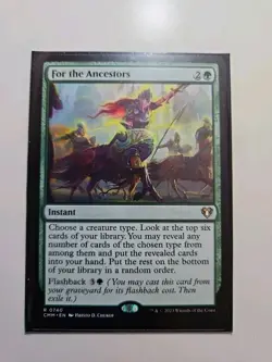 FOR THE ANCESTORS 740 Commander Masters MTG Magic NM - Image 2