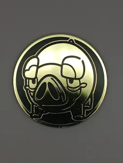 Lechonk Jumbo Gold Mirror Pokemon TCG Flipping Coin - Image 1