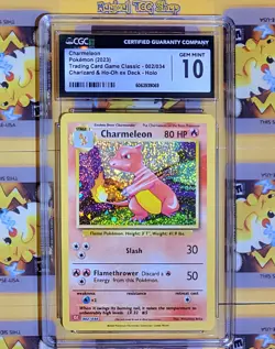 Pokemon Charmeleon 002/034 Holo CLC Trading Card Game Classic CGC 10 Gem Mint - Image 2