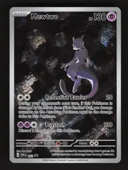 Mewtwo SVP 052 Pokemon Promo 151 Full Art Holo Ultra Premium Card - Image 1