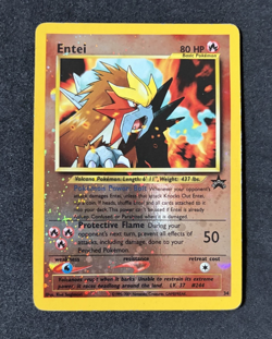 Entei Pokemon Movie Promo #34 Reverse Holo Pokemon 2001 MP - Image 1