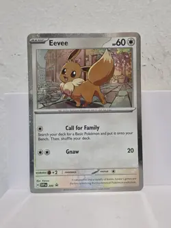Pokemon TCG Destined Rivals - Eevee SVP 200 Checklane Blister Promo (Cosmo Holo) - Image 1
