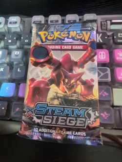 Pokemon XY Steam Siege Booster Pack Volcanion Art - Image 1