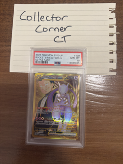 2025 Pokemon Japanese Team Rocket #130 Rocket'S Mewtwo Ex Ultra Rare PSA 10 - Image 2