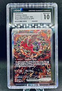 Pokemon Oricorio EX 024 Promo Mega Charizard EX UPC CGC 10 Gem Mint - Image 1