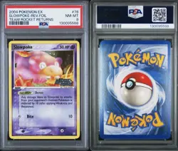 2004 Pokemon EX Team Rocket Returns Slowpoke Reverse Foil 76/109 PSA 8 NM-MT! - Image 3