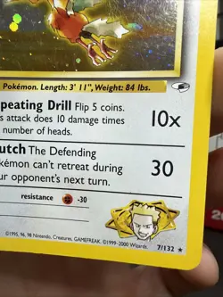 Pokemon TCG Lt. Surge's Fearow Holo Rare Gym Heroes w/ Lt. Surge’s Spearow addon - Image 4