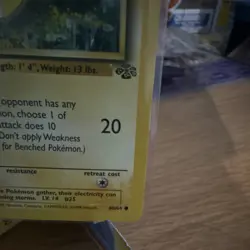 Pokemon TCG Pikachu Base Set 60/64 Basic 50 HP Spark Regular 1999 - Image 5