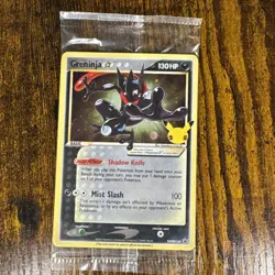 Pokemon TCG Greninja Gold Star SWSH144 Celebrations Black Star Promo NEW/SEALED - Image 1