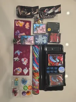 Lot of Pokemon Accessories From Multiple Sets Dice Charizard coins gx tag team - Image 1