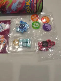 Lot of Pokemon Accessories From Multiple Sets Dice Charizard coins gx tag team - Image 2