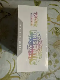 Pokemon TCG Scarlet Violet Prismatic Evolutions ETB New Slight right side Tear - Image 2