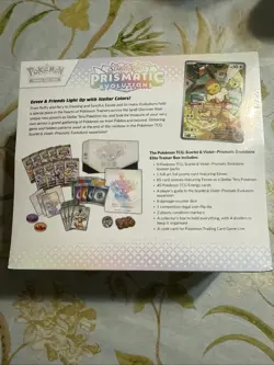Pokemon TCG Scarlet Violet Prismatic Evolutions ETB New Slight right side Tear - Image 4
